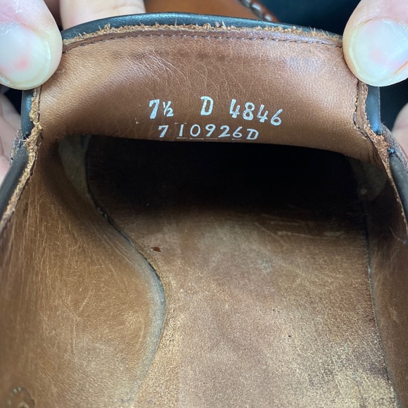 Allan Edmonds Randolph Brown Chestnut Penny loafers Men’s Size 7.5 D - Picture 4 of 5